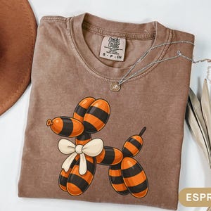 Hondenshirt ballon eenvoudig tijgershirt ballon dier T-shirt leuk halloween hondenshirt grappig griezelig seizoen cadeau voor dochter trendy damesshirt