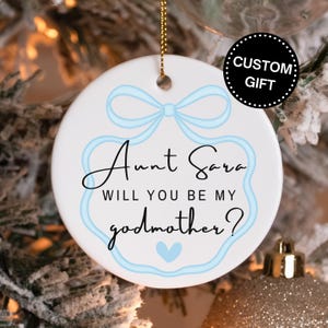 Will You Be My Peetmoeder Voorstel Cadeau voor peetmoeder Ornament Cadeau van peetzoon peetdochter baby peuter Peetouder vragen cadeau-idee Doopsel