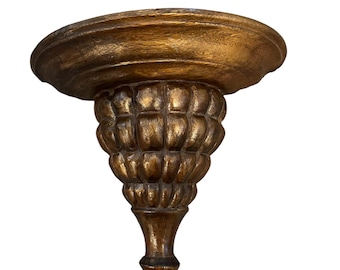 Prateleira de parede estilo antigo com suporte, 30 cm (12")