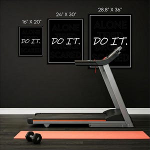 DO IT - Motivational Wall Art, Home Gym Decor, Garage Gym, Office Wall Art, Success