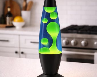 Lava Lamp-Table Lamp- Green Cosmo 16" Lava Lamp-Desk Lamp-Bedside Lamp-Modern Light