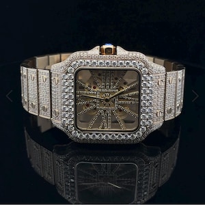 Mossianite Watches, Gold Chains