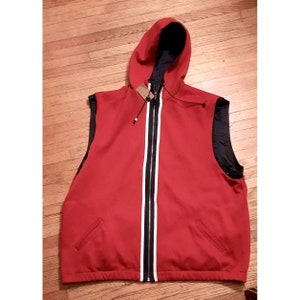 Gilet à capuche convertible double face CS Originals vintage des années 1990