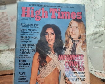 High Times Magazine Cher JAN 1978 Nr. 29 VG+ Originalveröffentlichung