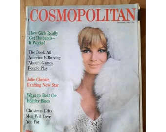 Vintage Tabloid Gossip Cosmo Cosmopolitan Magazine Dec 1965 Vol 159 No 6 Original 35 cent Publication