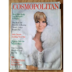 Vintage Tabloid Gossip Cosmo Cosmopolitan Magazine Dec 1965 Vol 159 No 6 Original 35 cent Publication
