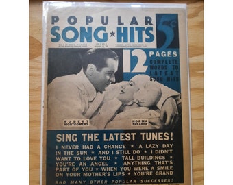 Vintage Magazine Popular Song Hits Vol 2 No 2 August 25 1934