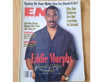 Vintage 1990er Jahre Ebony Male Magazin Eddie Murphy August 1994 Vol 9 NO 10