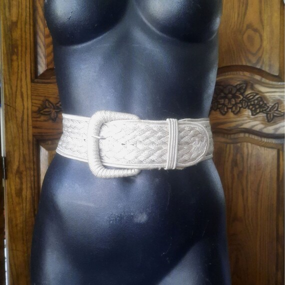 Vintage woven shoelace belt Gem