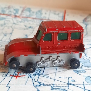Vintage 1970s Lesney Matchbox Toy Car Snow-Trac No. 35