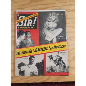 Vintage Sir! A Magazine for Males Magazine Utopia of Obscenity Original Publication Vol 12 No 12 Nov 1955