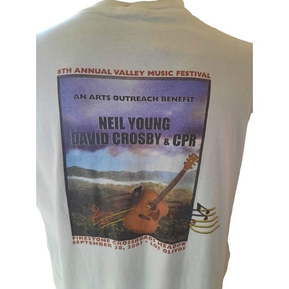 Y2K Vintage Neil Young David Crosby & CPR Rare Ar… - image 1