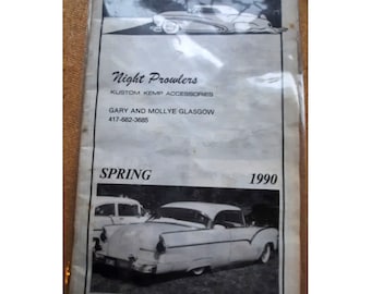 Catalogo di accessori per auto d'epoca Kustom Kemp Vintage Night Prowlers, primavera 1990