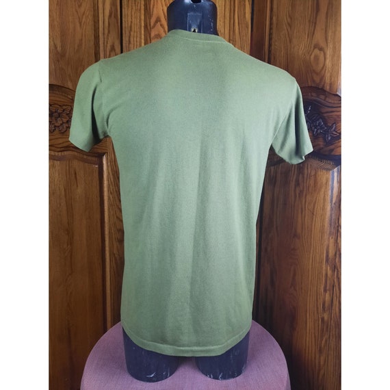 Vintage USMC Dri Duke Mens Green M Jersey Tshirt … - image 3