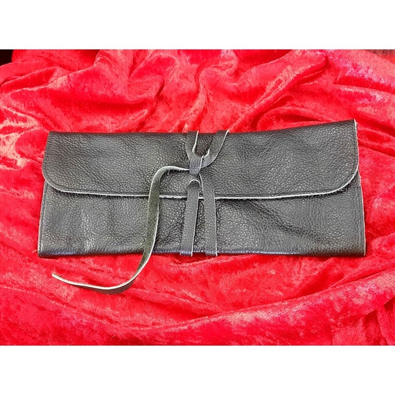 Funky Monkey Leather Envelope Clutch - image 1