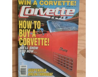 Corvette Fever Sept 1990 Vol 12 No 9 Vintage Car Magazine Bruno's Corvettes Original Production