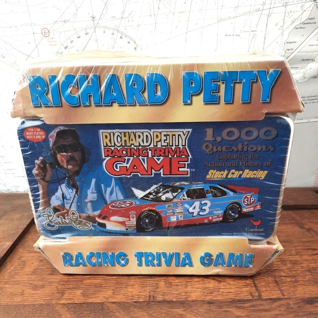 Vintage Board Game Richard Petty Racing Trivia Game 1000 Questions ...