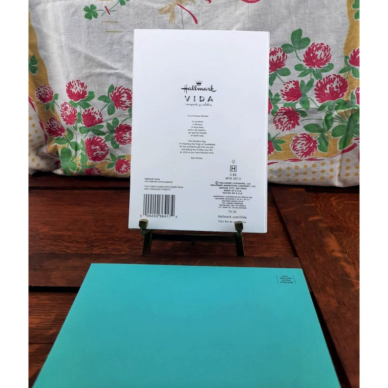 Hallmark Vida Spanish Mother's Day Card Gold Foil Guadalupe New With ...