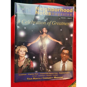 Vintage Magazine Los Angeles Neighborhood Notes Whiney Houston Tribute Local Magazine Vol 1 Issue 9 Mar 2012