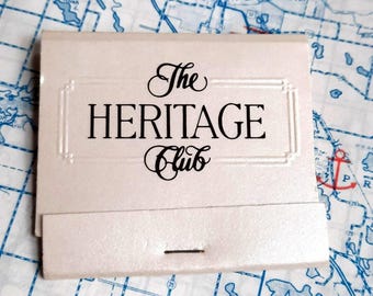 Vintage Matchbook Matches The Heritage Club Huntsville Alabama 1980s