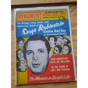 Rivista Vintage Dynamite Magazine Primo Numero Giugno 1955 Pubblicazione Originale