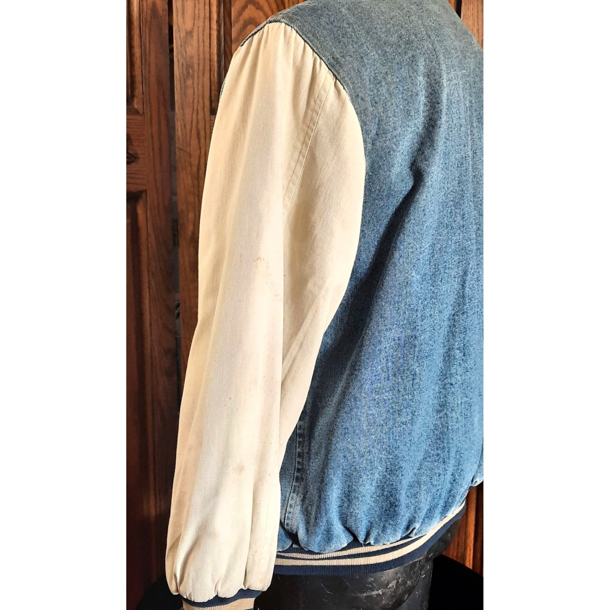 Vintage Cosmo Jeans XL Jacket Star Hiker Letterman Jean & Canvas 