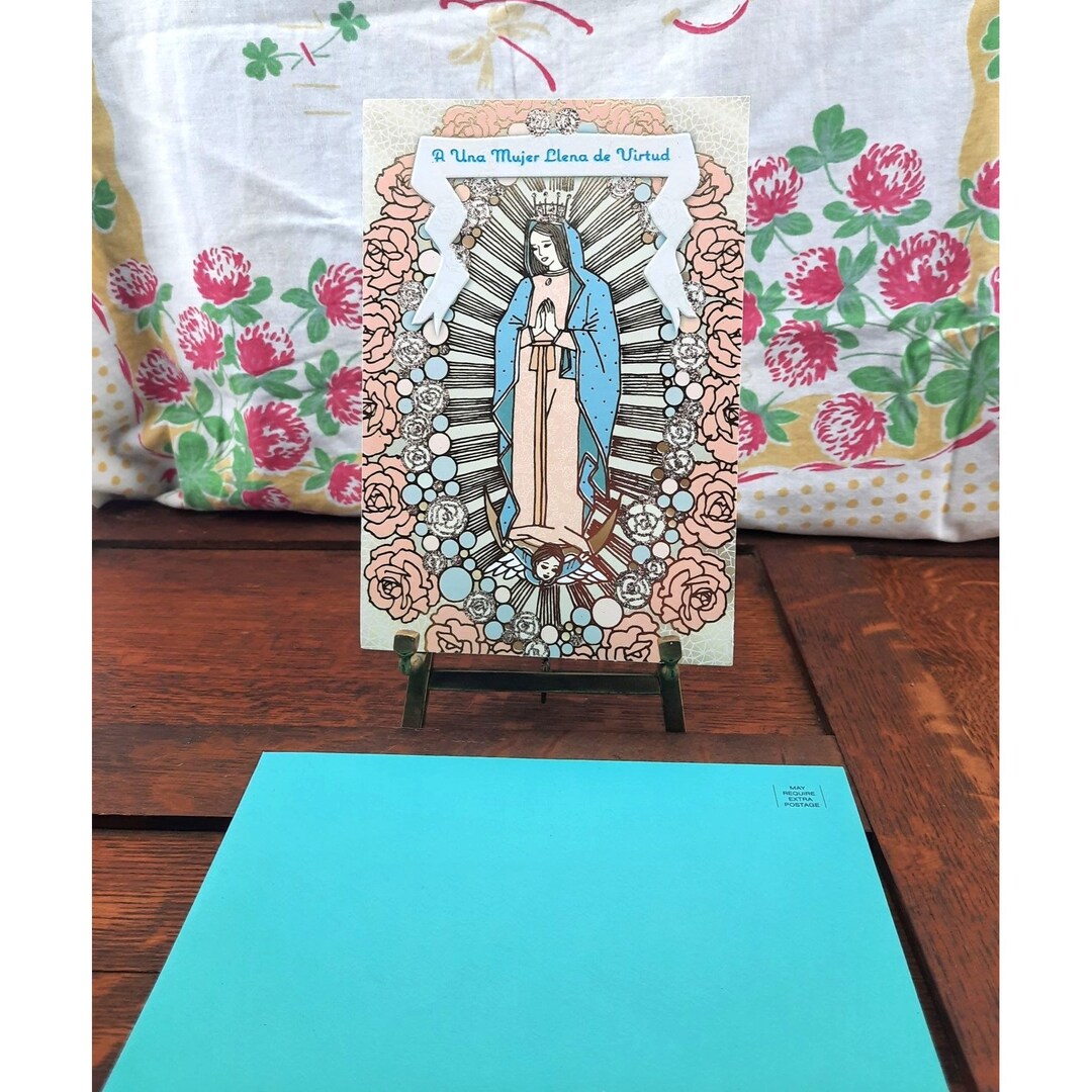Hallmark Vida Spanish Mother's Day Card Gold Foil Guadalupe New With ...