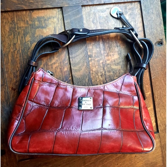 Vintage Dooney and Bourke Mini Pouchette Handbag