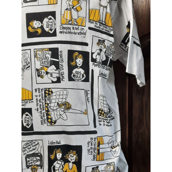 Vintage OS Men's T-shirt Listen Kid Comic Strip M… - image 3