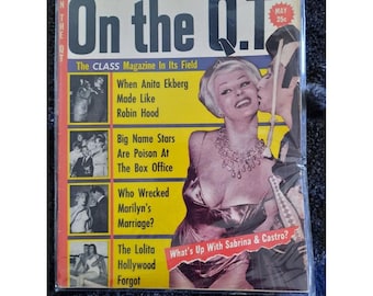 Vintage op de Q.T. Tijdschrift mei 1955, deel 5 nr. 1 Originele publicatie van 25 cent