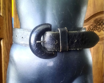 BCBGMAXAZRIA Black Gold/silver Stud Belt - Etsy Israel display picture 2