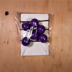 Vintage Hair Knockers Bobbles Purple Balls 1970s New