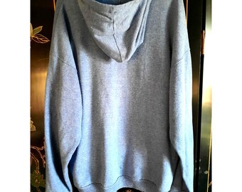 Sweat à capuche homme L vintage des années 1980 Universite Paris