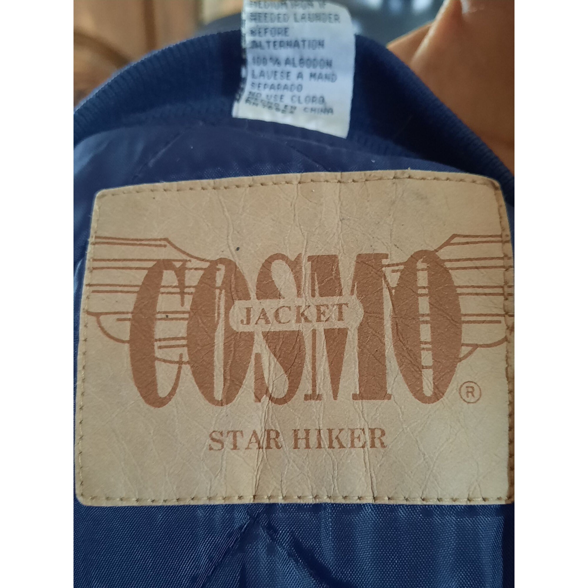 Vintage Cosmo Jeans XL Jacket Star Hiker Letterman Jean & Canvas 