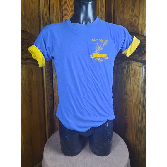 Vintage East Whittier Eagles Gym Shirt T-shirt Do… - image 1