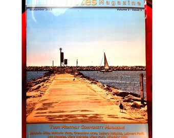 Vintage Magazine Los Angeles Neighbourhood Notes Publication originale Local Magazine Vol 2 Issue 3 Sept 2012