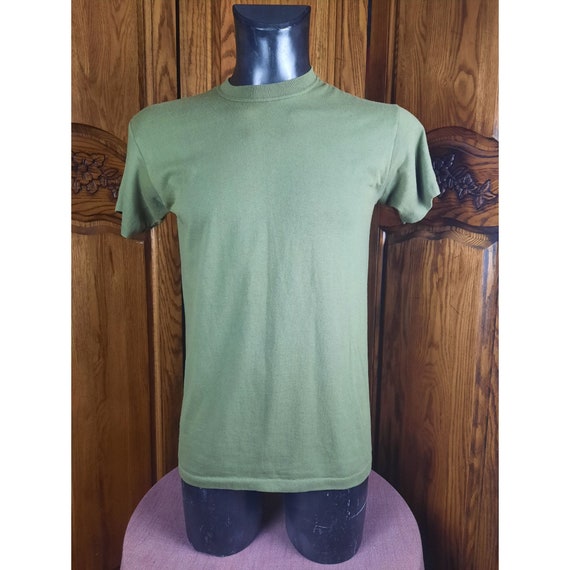 Vintage USMC Dri Duke Mens Green M Jersey Tshirt … - image 1