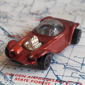 Vintage Hot Wheels Diecast Toy Car 1968 Beatnik Bandit Redline Hot Wheels Original