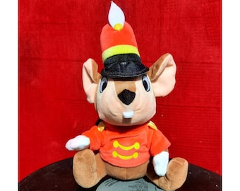 Original Disney Park Dumbo Movie Timothy Mouse Plush 8” NM