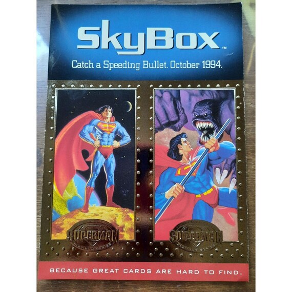 Vintage 1994 Dc Comics Skybox Superman Man of Steel Platinum Series 5 X 7 Promo Card Sheet - Etsy Denmark Vintage 1994 Dc Comics Skybox Superman Man of Steel Platinum Series 5 X 7 Promo Card Sheet - Etsy Denmark