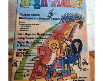 High Times Magazine FEB 1977 No 18 VG+ Original Publication