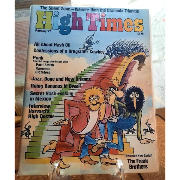 High Times Magazine FEB 1977 Nr. 18 VG+ Originalveröffentlichung