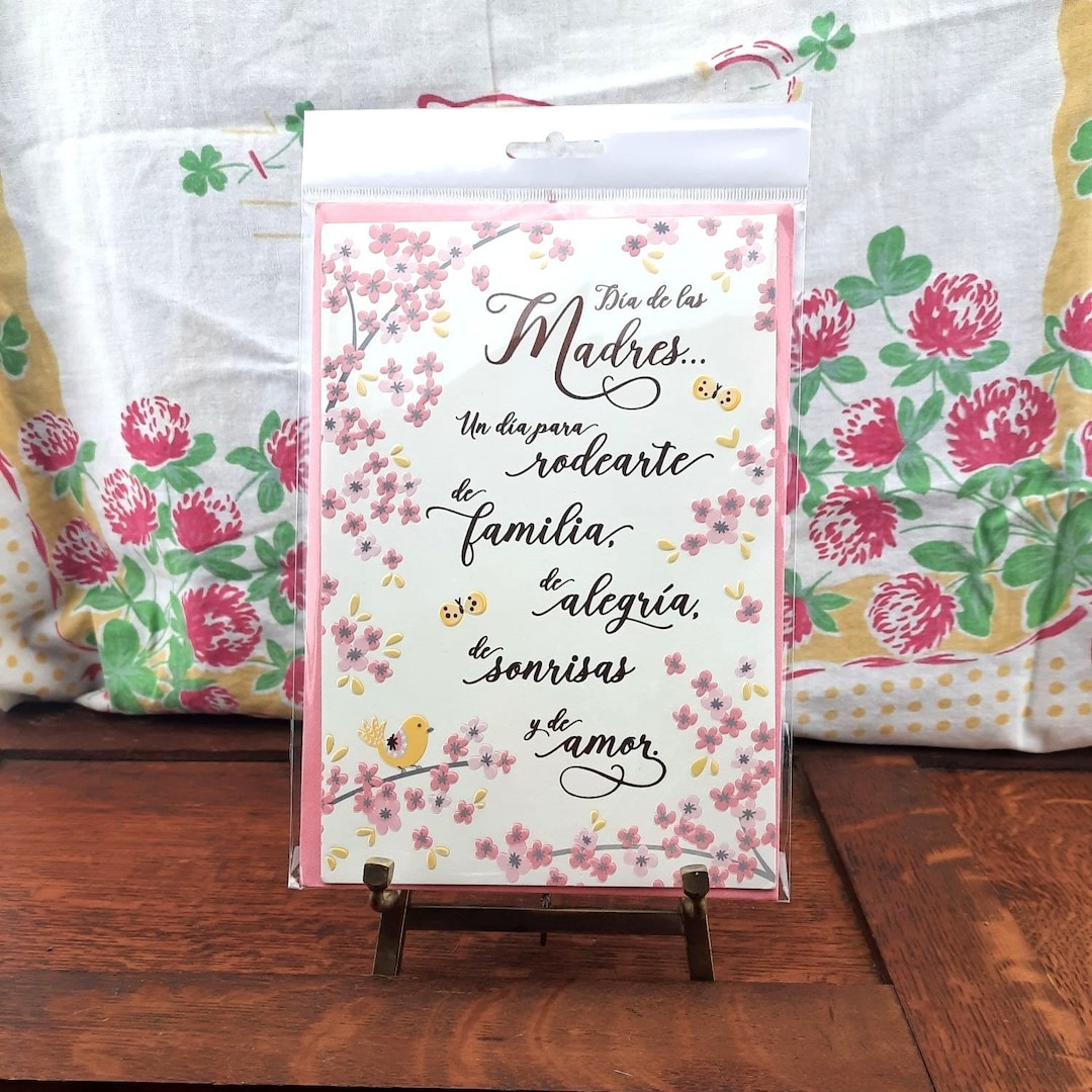 Hallmark Vida Spanish Mother's Day Card Floral Embossed Pink Foil New ...