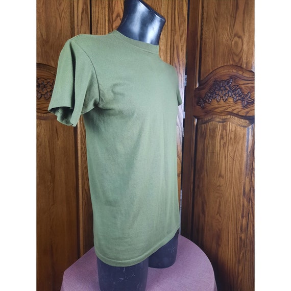 Vintage USMC Dri Duke Mens Green M Jersey Tshirt … - image 2