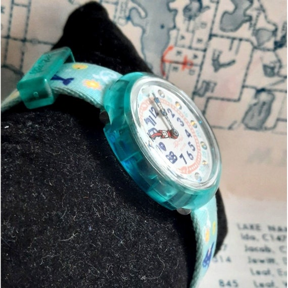 Buy Swatch Flik Flak Watch Ticking Island Sweet Dolphin Water Resistant New Battery Online in India Etsy