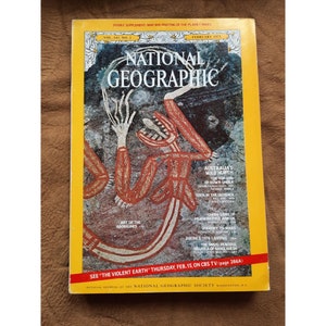 Vintage National Geographic Magazine Feb 1973 Vol. 143, No. 2 with Supplemental Map Original Publication