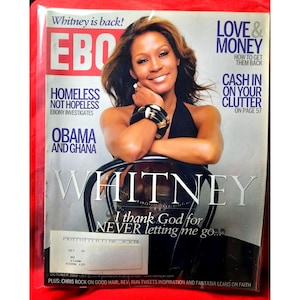Ebony Magazine Whitney Houston Sobriety Issue Oct 2009 Original Publication