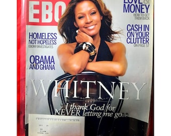 Ebony Magazine Whitney Houston Sobriety Issue Oct 2009 Original Publication