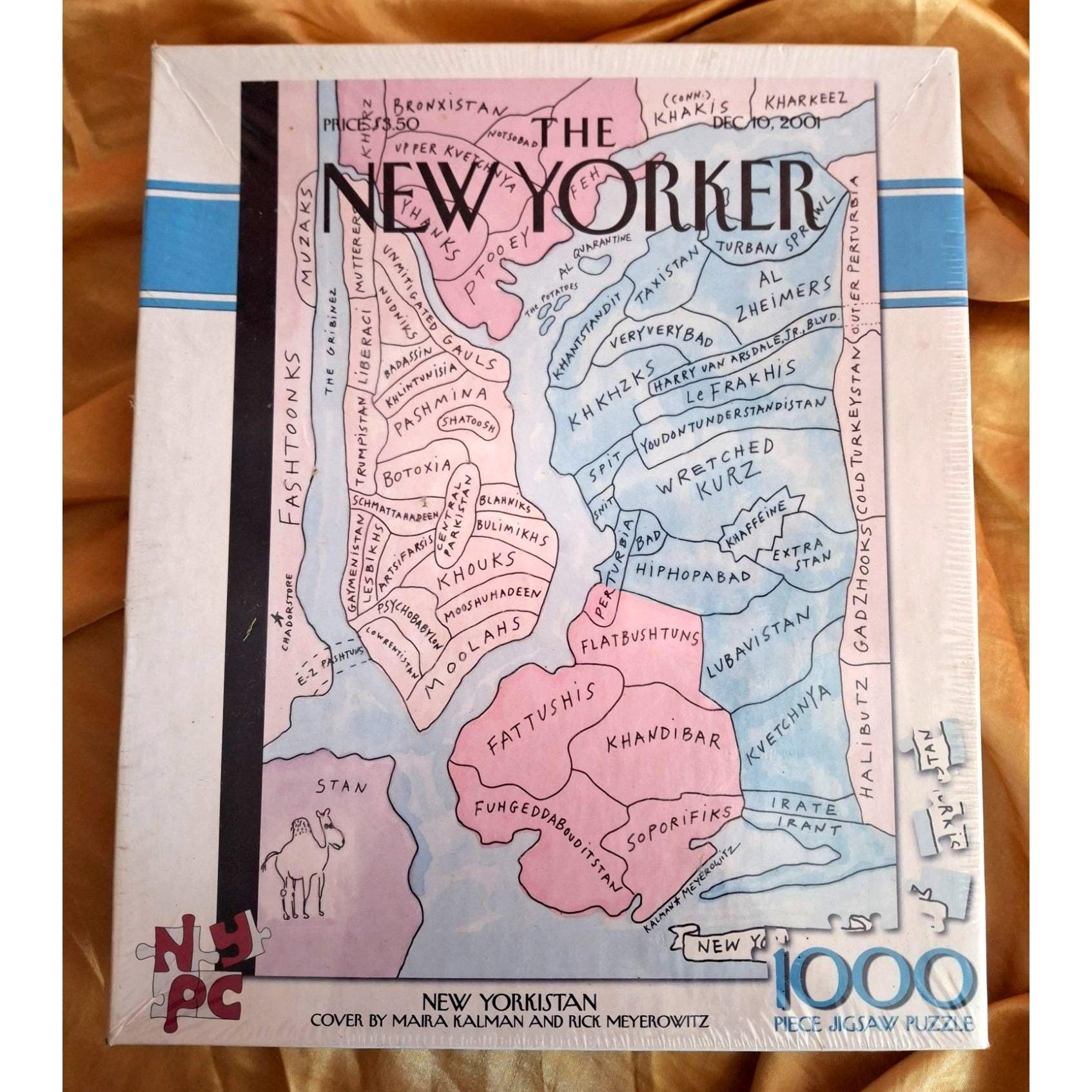 Vintage the New Yorker New Yorkistan 1000 Piece Jigsaw