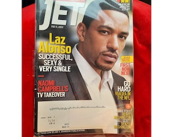 Vintage Jet Magazine Laz Alonso Feb 11 2013